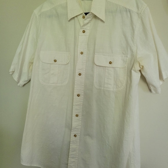 Mens Covington 100%Cotton Short Sleeve Summer Shirt L - Picture 1 of 6